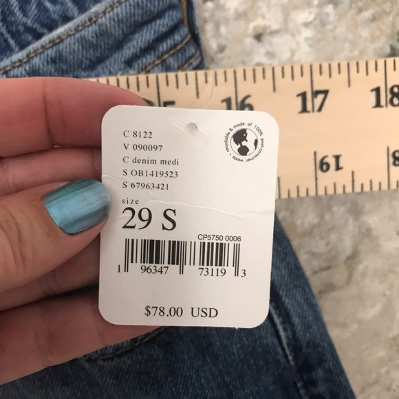 Brand new Women’s Free People straight leg 29 S jeans pants - Picture 6 of 8